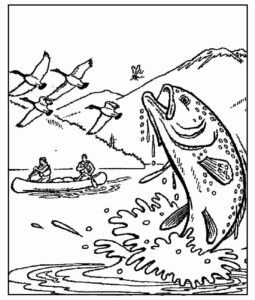 Desenho de Peixes Desenho Colorir Imprimir 033
