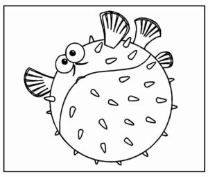 Desenho de Peixes Desenho Colorir Imprimir 036