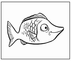 Desenho de Peixes Desenho Colorir Imprimir 041