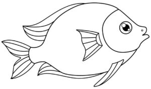 Desenho de Peixes Desenho Colorir Imprimir 052