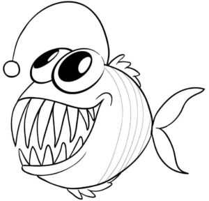Desenho de Peixes Desenho Colorir Imprimir 053