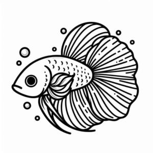 Desenho de Peixes Desenho Colorir Imprimir 060