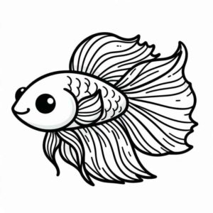 Desenho de Peixes Desenho Colorir Imprimir 061