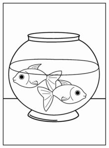 Desenho de Peixes Desenho Colorir Imprimir 075