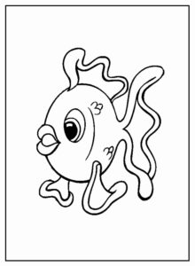 Desenho de Peixes Desenho Colorir Imprimir 077