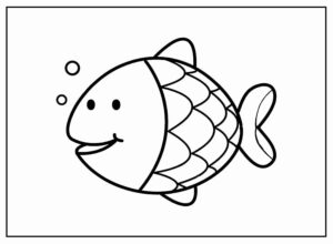 Desenho de Peixes Desenho Colorir Imprimir 078