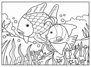 Desenho de Peixes Desenho Colorir Imprimir 084