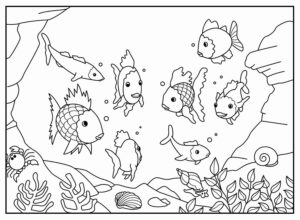 Desenho de Peixes Desenho Colorir Imprimir 085