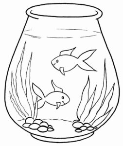 Desenho de Peixes Desenho Colorir Imprimir 088
