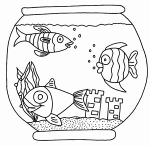 Desenho de Peixes Desenho Colorir Imprimir 097