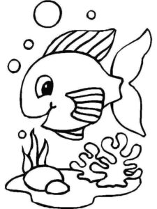 Desenho de Peixes Desenho Colorir Imprimir 112
