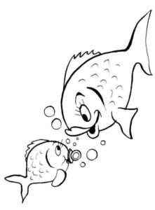 Desenho de Peixes Desenho Colorir Imprimir 113