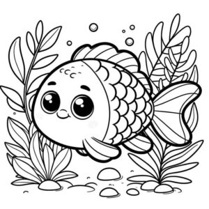 Desenho de Peixes Desenho Colorir Imprimir 119