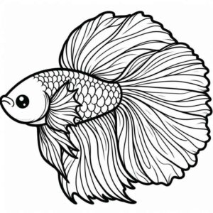 Desenho de Peixes Desenho Colorir Imprimir 130