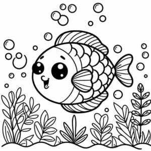Desenho de Peixes Desenho Colorir Imprimir 133