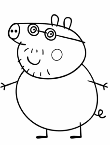 Desenho de Peppa Pig Desenho Colorir Imprimir 01