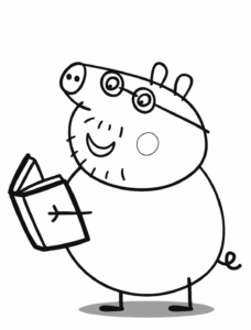 Desenho de Peppa Pig Desenho Colorir Imprimir 03