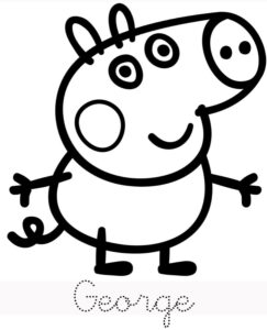 Desenho de Peppa Pig Desenho Colorir Imprimir 07