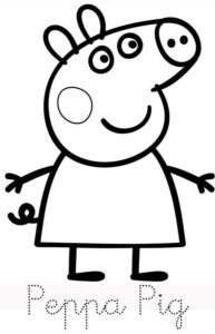 Desenho de Peppa Pig Desenho Colorir Imprimir 08