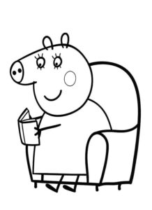 Desenho de Peppa Pig Desenho Colorir Imprimir 09