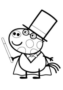Desenho de Peppa Pig Desenho Colorir Imprimir 12