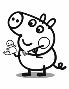 Desenho de Peppa Pig Desenho Colorir Imprimir 14