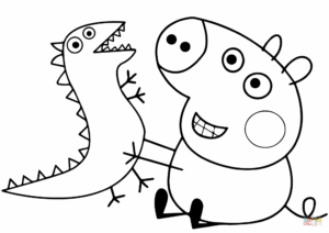 Desenho de Peppa Pig Desenho Colorir Imprimir 16