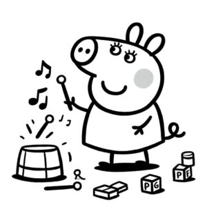 Desenho de Peppa Pig Desenho Colorir Imprimir 42