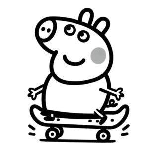 Desenho de Peppa Pig Desenho Colorir Imprimir 43