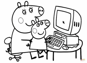 Desenho de Peppa Pig Desenho Colorir Imprimir 47