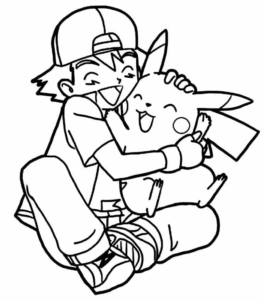 Desenho de Pikachu Desenho Colorir Imprimir 01