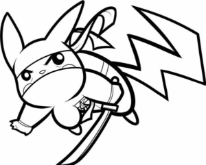 Desenho de Pikachu Desenho Colorir Imprimir 05