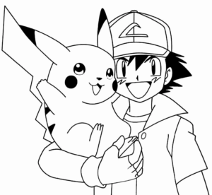 Desenho de Pikachu Desenho Colorir Imprimir 10