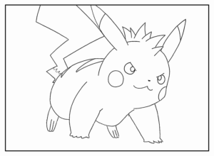 Desenho de Pikachu Desenho Colorir Imprimir 11