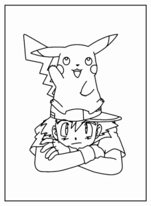 Desenho de Pikachu Desenho Colorir Imprimir 13