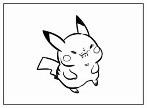 Desenho de Pikachu Desenho Colorir Imprimir 17