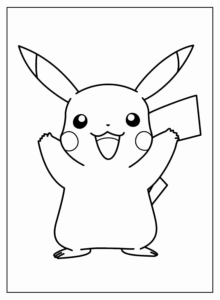 Desenho de Pikachu Desenho Colorir Imprimir 18
