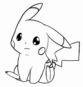 Desenho de Pikachu Desenho Colorir Imprimir 19