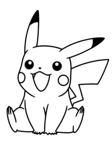Desenho de Pikachu Desenho Colorir Imprimir 23