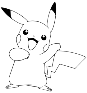 Desenho de Pikachu Desenho Colorir Imprimir 24
