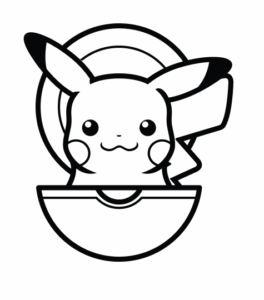 Desenho de Pikachu Desenho Colorir Imprimir 25