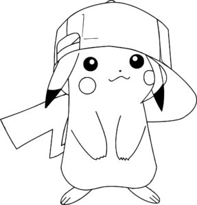 Desenho de Pikachu Desenho Colorir Imprimir 26