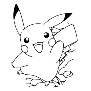 Desenho de Pikachu Desenho Colorir Imprimir 27