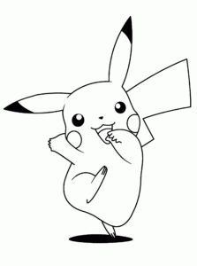 Desenho de Pikachu Desenho Colorir Imprimir 28