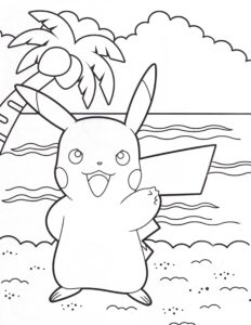 Desenho de Pikachu Desenho Colorir Imprimir 29