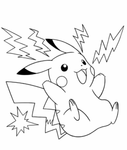 Desenho de Pikachu Desenho Colorir Imprimir 30