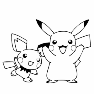 Desenho de Pikachu Desenho Colorir Imprimir 31