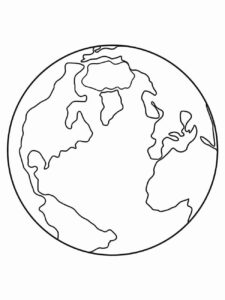 Desenho de Planeta Para Colorir 1