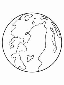 Desenho de Planeta Para Colorir 3