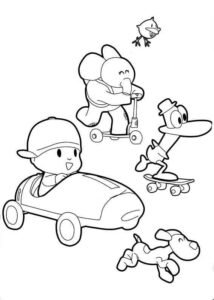 Desenho de Pocoyo Desenho Colorir Imprimir 03